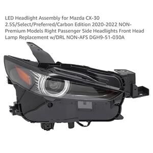 LED Headlight Assembly for Mazda CX-30 2.5S/Select/Preferred/Carbon Edition 2020